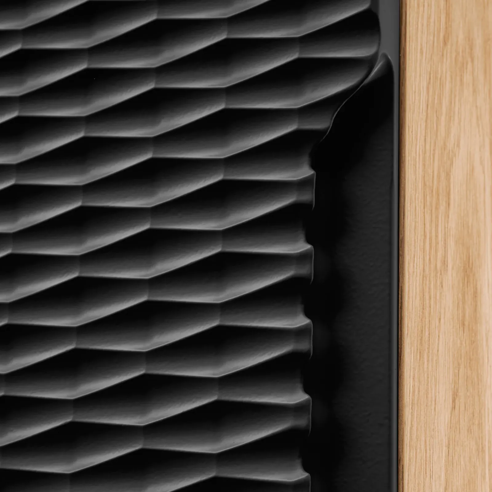 Garnero Arredamenti Colonne Per Bagno-Colonna bagno sospesa 35x170h cm 1 anta nero rovere Swim Nero - Rovere