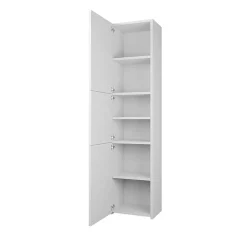 Garnero Arredamenti Colonne Per Bagno-Colonna bagno 40x170h cm con ante moderna bianco Ramona