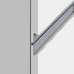 Garnero Arredamenti Scaffali E Dispense-Colonna frigo dispensa cucina 90x165h cm moderna bianco rovere Gourmet Bianco Lucido - Rovere