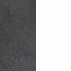 Garnero Arredamenti Scaffali E Dispense-Colonna frigo dispensa cucina 90x165h cm moderna bianco grigio pietra Gourmet Bianco Lucido - Grigio pietra