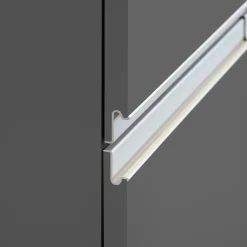 Garnero Arredamenti Scaffali E Dispense-Colonna frigo dispensa cucina 90x165h cm moderna antracite grigio pietra Gourmet Antracite - Grigio pietra