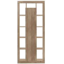 Garnero Arredamenti Credenza Alta-Colonna libreria 95x217h cm 1 anta  rovere scuro Trilogy Noce