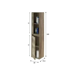 Garnero Arredamenti Colonne Per Bagno-Colonna sospesa 30x140h cm bagno nordik Dexter