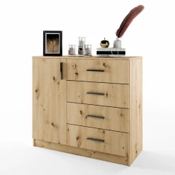 Garnero Arredamenti Comò Cameretta|Comò-Comò 100x91h cm 1 anta con cassetti Piero Rovere Rustico