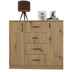 Garnero Arredamenti Comò|Comò-Comò 100x91h cm 2 ante con cassetti moderno Marian Rovere Rustico