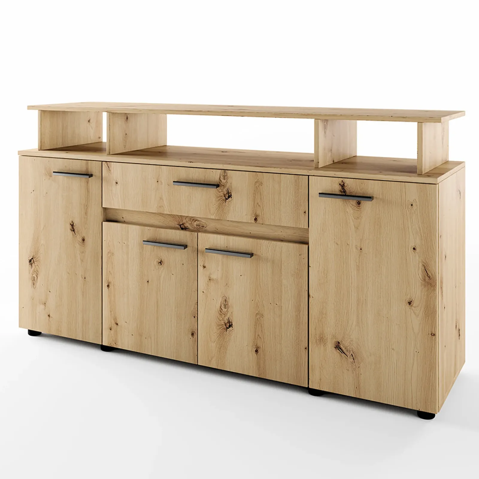 Garnero Arredamenti Comò|Comò-Comò 154x85h cm 4 ante moderno in Pippo Rovere Rustico