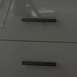 Garnero Arredamenti Comò Cameretta|Comò-Comò 120x90h cm 3 cassetti moderno rovere antracite lucido Senna