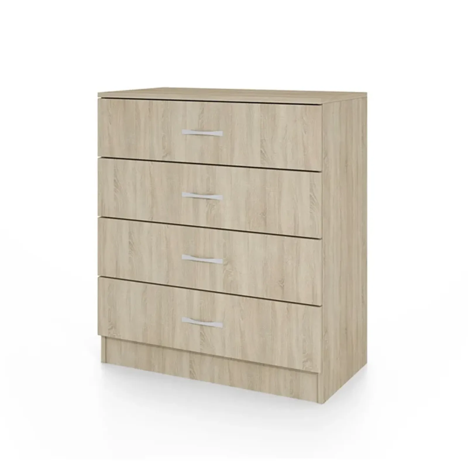 Garnero Arredamenti Comò Cameretta|Comò-Comò 80x91h cm 4 cassetti moderno Cavour Gihome® Rovere