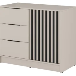 Garnero Arredamenti Comò|Comò-Comò 105x86h cm con cassetti moderno cashmere Miller Beige