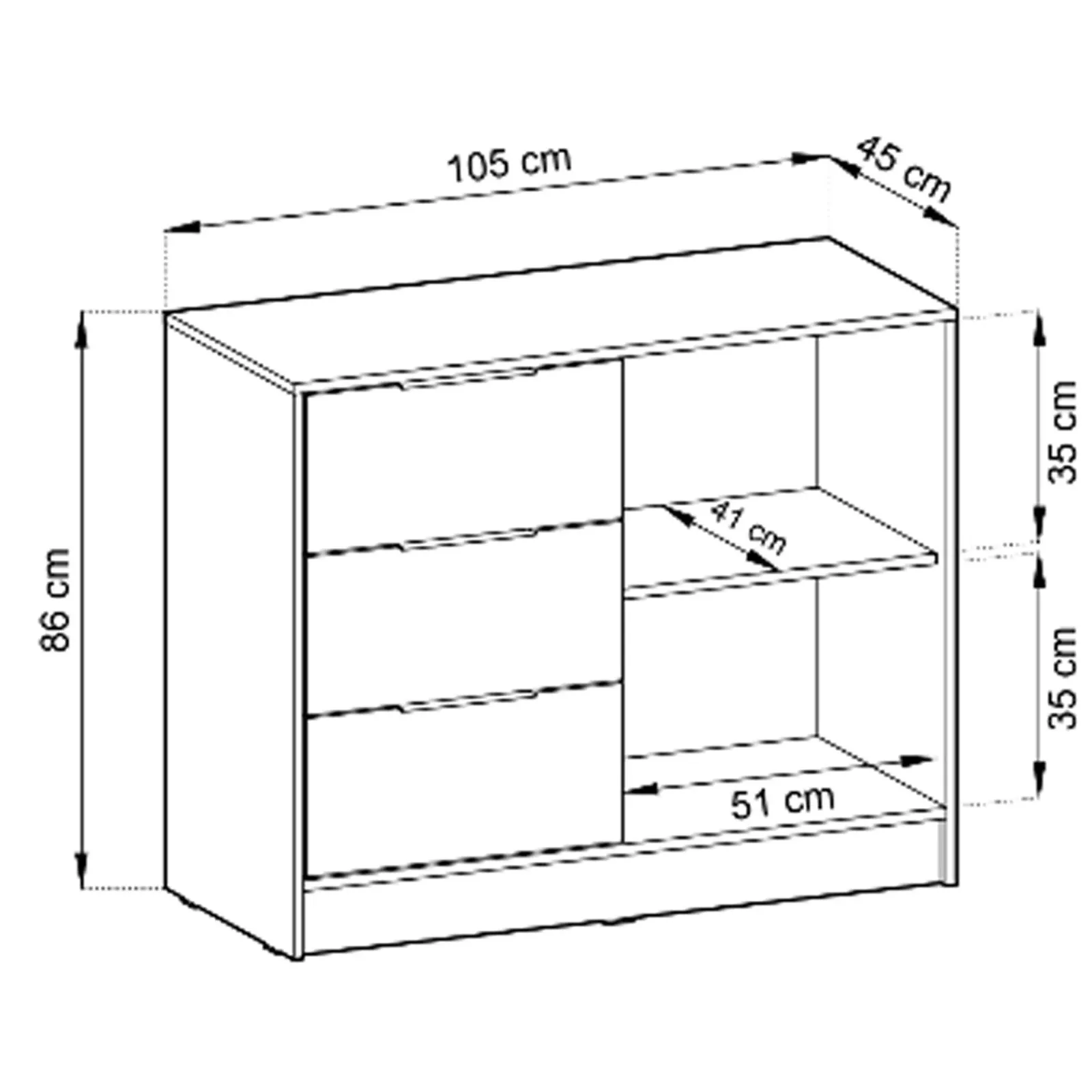 Garnero Arredamenti Comò|Comò-Comò 105x86h cm con cassetti moderno cashmere Miller Beige