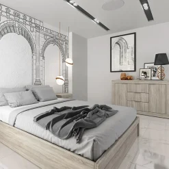 Garnero Arredamenti Comò Cameretta|Comò-Comò 120x80h cm moderno rovere sonoma Vincenzo