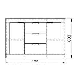 Garnero Arredamenti Comò Cameretta|Comò-Comò 120x80h cm moderno rovere sonoma Vincenzo