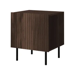 Garnero Arredamenti Comodini|Comò-Comodino 45x53h cm 1 anta noce cannettato Gabiot