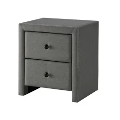 Garnero Arredamenti Comodini Cameretta|Comò-Comodino 48x54h cm 2 cassetti moderno Elettra Grigio