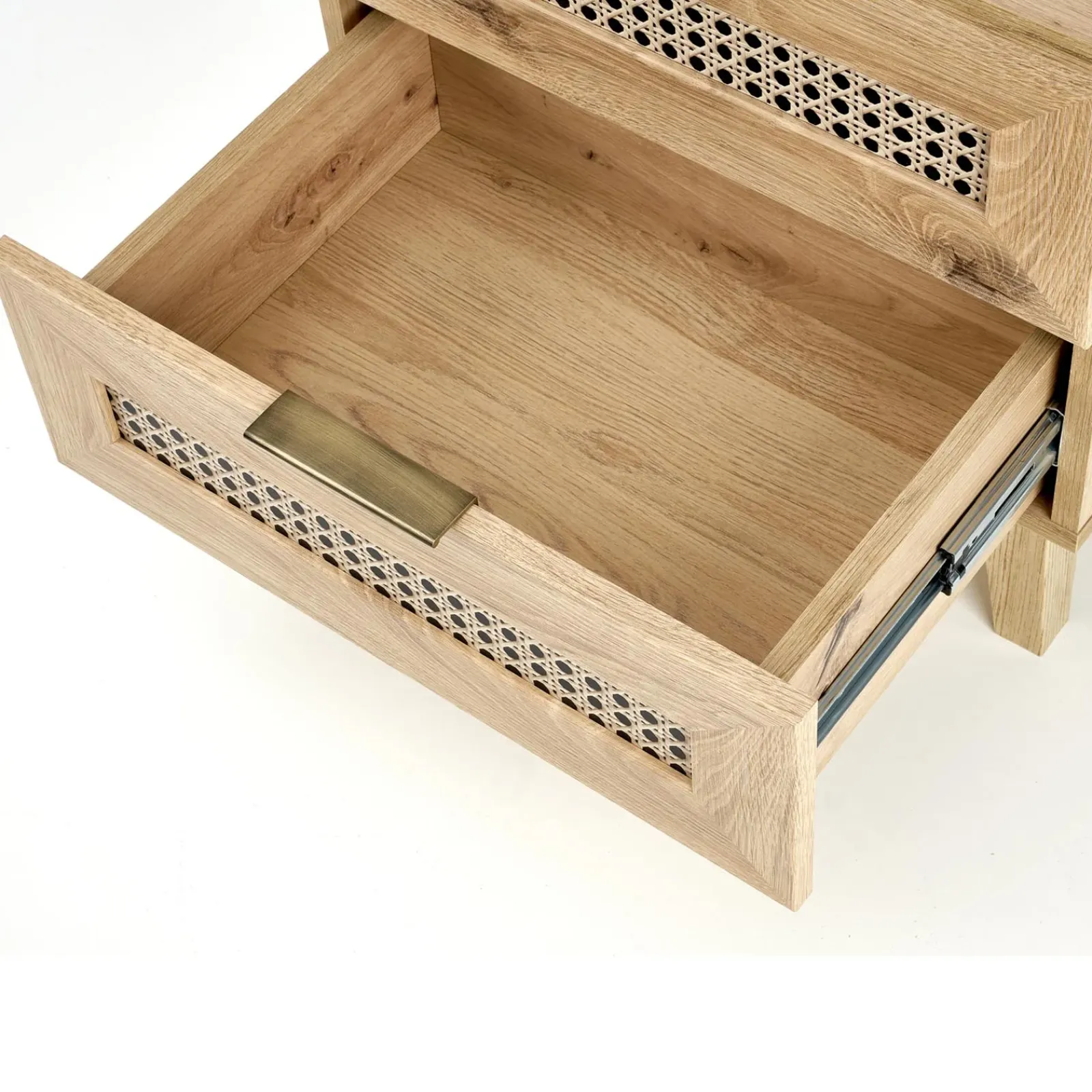 Garnero Arredamenti Comodini|Comò-Comodino 50x52h cm 2 cassetti moderno rovere Sombra