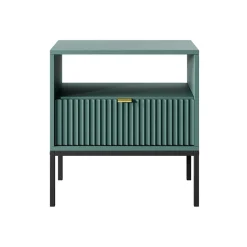 Garnero Arredamenti Comodini Cameretta|Comò-Comodino 54x56h cm 1 cassetto moderno Alisa Verde