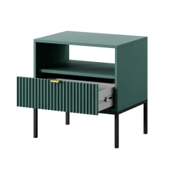 Garnero Arredamenti Comodini Cameretta|Comò-Comodino 54x56h cm 1 cassetto moderno Alisa Verde
