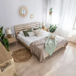 Garnero Arredamenti Comodini|Comò-Comodino 45x46h cm 1 cassetto USB C rovere Noor