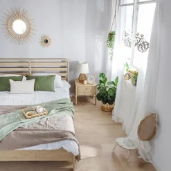 Garnero Arredamenti Comodini|Comò-Comodino 45x46h cm 1 cassetto USB C rovere Noor