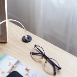 Garnero Arredamenti Comodini|Comò-Comodino 45x46h cm 1 cassetto USB C rovere Noor