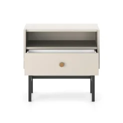 Garnero Arredamenti Comodini Cameretta|Comò-Comodino 55x52h cm 1 cassetto moderno Eterna Beige