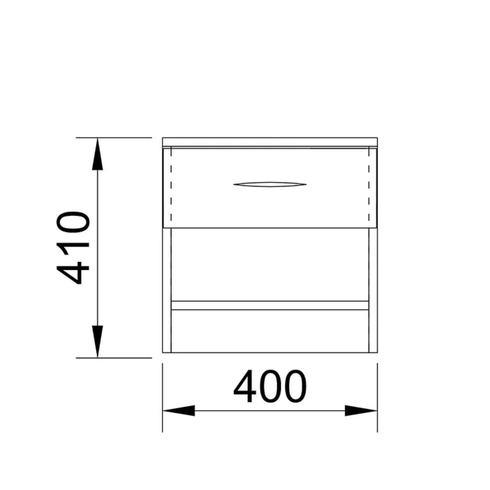Garnero Arredamenti Comodini Cameretta|Comò-Comodino 40x41h cm con cassetto moderno Selvaggia Noce