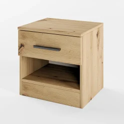 Garnero Arredamenti Comodini Cameretta|Comò-Comodino 40x41h cm  con cassetto moderno Selvaggia Rovere Rustico