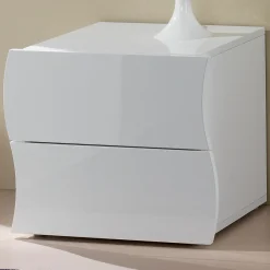Garnero Arredamenti Comodini Cameretta|Comò-Comodino 50x42h cm design bianco lucido Sea Gihome®
