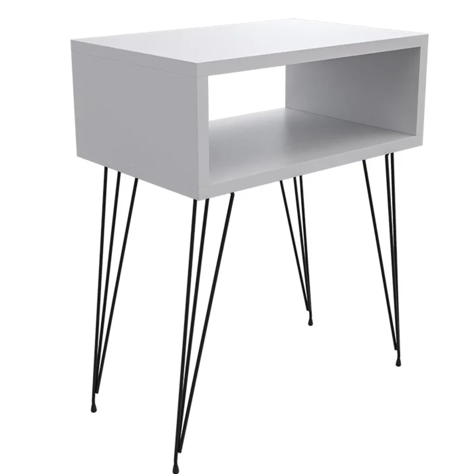 Garnero Arredamenti Comodini Cameretta|Comò-Comodino 45x59h cm design industrial bianco Jamar Bianco Opaco