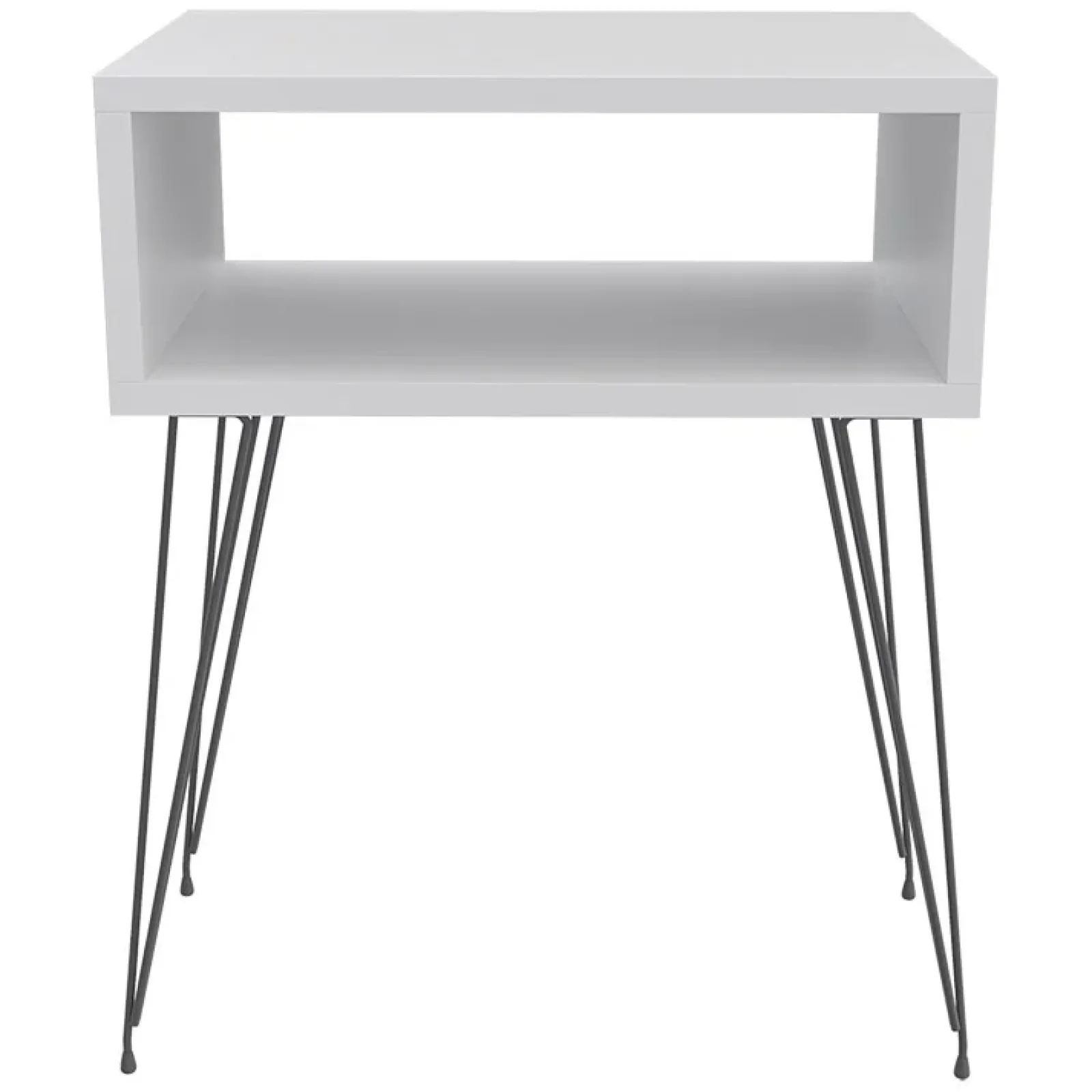 Garnero Arredamenti Comodini Cameretta|Comò-Comodino 45x59h cm design industrial bianco Jamar Bianco Opaco