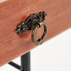 Garnero Arredamenti Comodini|Comò-Comodino 48x55h cm moderno ciligio nero Mirtilla