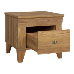 Garnero Arredamenti Comodini|Comò-Comodino 50x45h cm rovere scuro Lucca