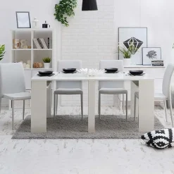 Garnero Arredamenti Consolle Allungabili|Consolle Allungabile-Consolle 50/302cm allungabile bianco opaco Diadema Gihome®