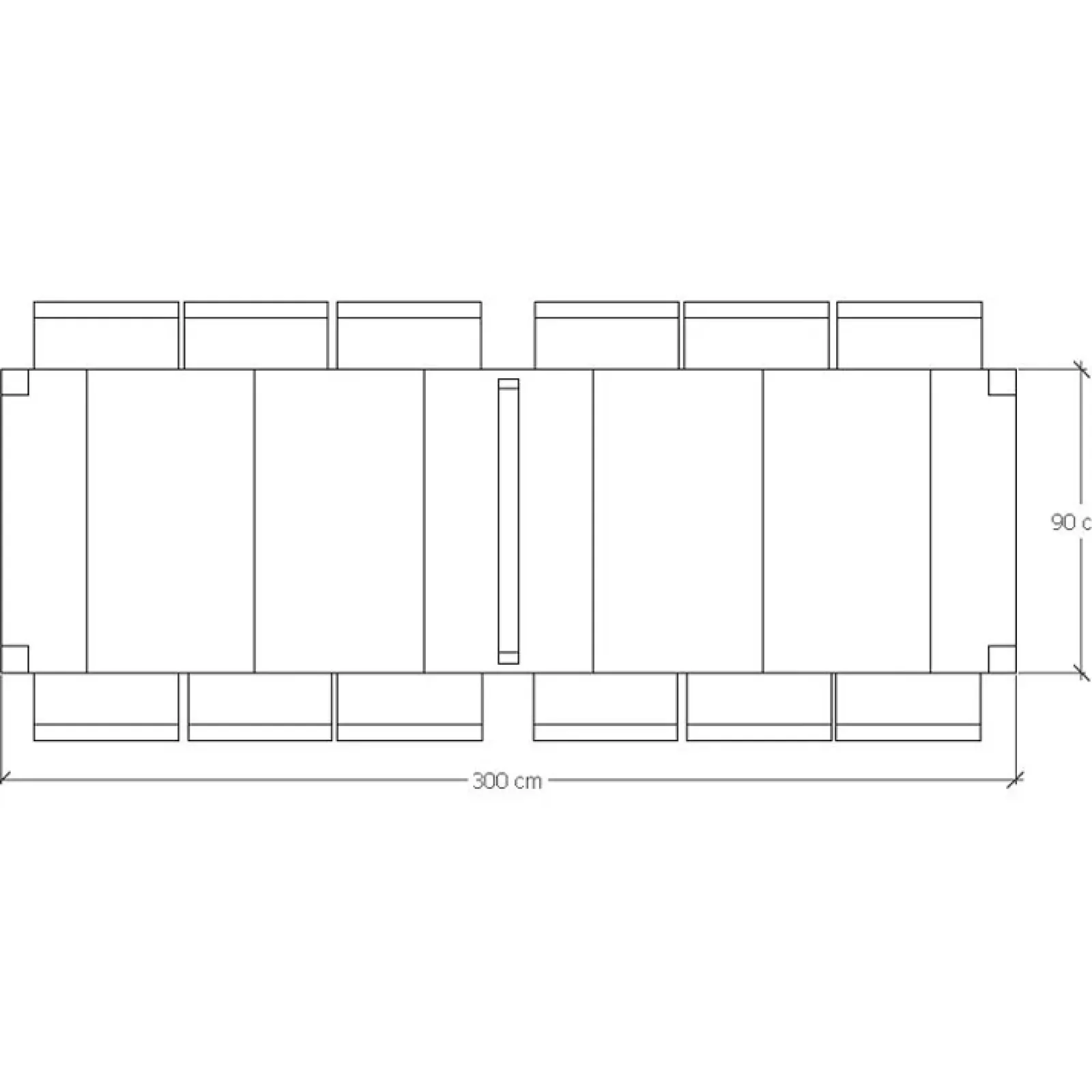 Garnero Arredamenti Consolle Allungabili|Consolle Allungabile-Consolle 50/300cm allungabile moderno wengé Pandora 90 Gihome® Noce