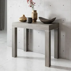 Garnero Arredamenti Consolle Allungabili|Consolle Allungabile-Consolle 50/300cm allungabile Pandora 110 Gihome® Rovere Grigio