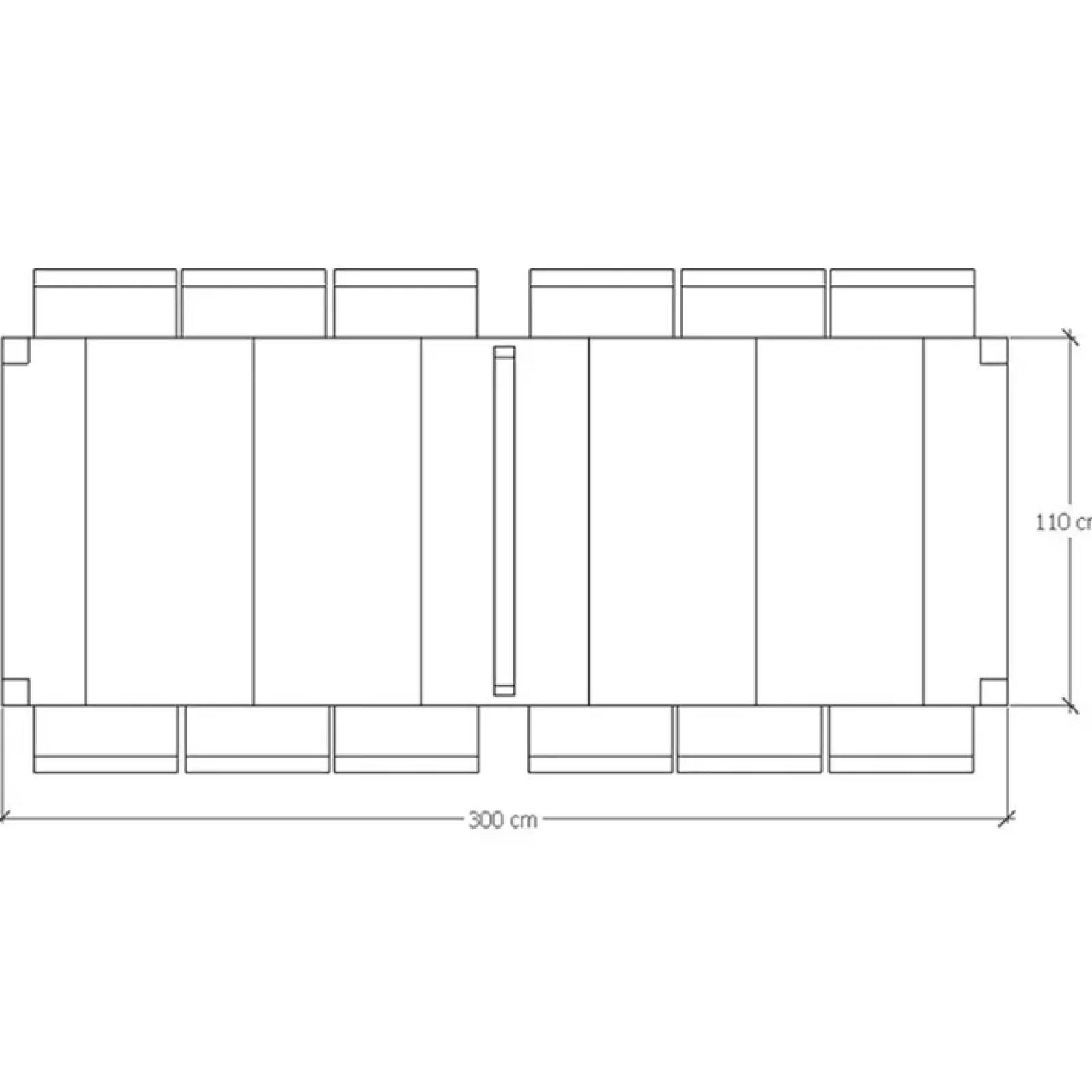 Garnero Arredamenti Consolle Allungabili|Consolle Allungabile-Consolle 50/300cm allungabile Pandora 110 Gihome® Rovere Grigio