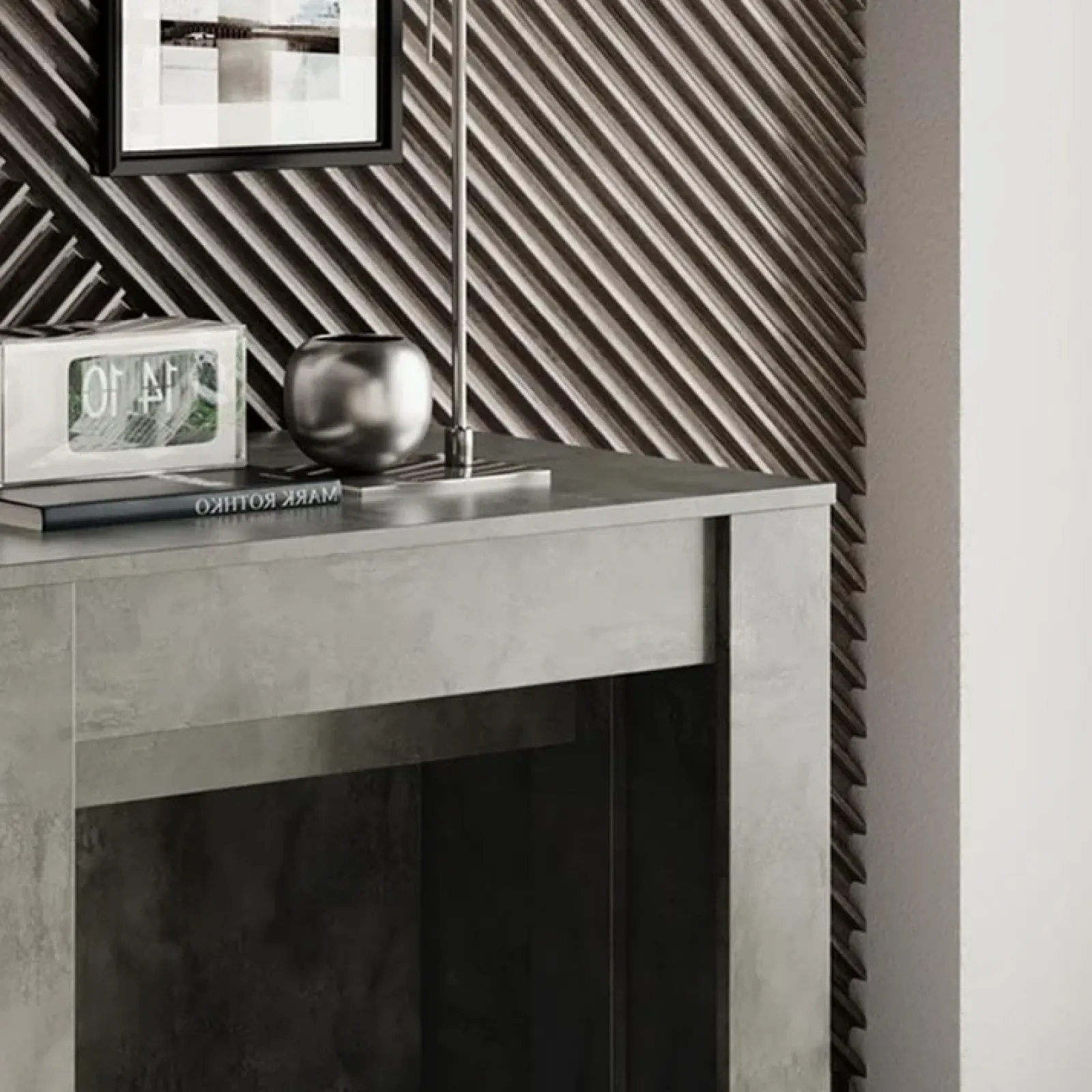 Garnero Arredamenti Consolle Allungabili|Consolle Allungabile-Consolle 54/252cm tavolo allungabile moderno ossido nobilitato Senigallia