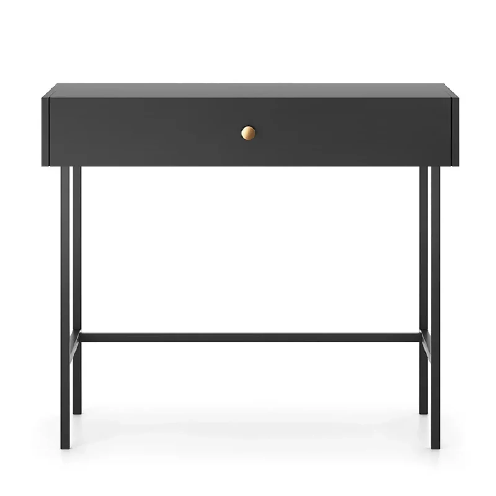 Garnero Arredamenti Consolle Fissa|Consolle Fissa-Consolle ingresso 93x79cm 1 cassetto nero Eterna Nero Opaco