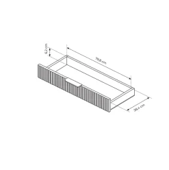 Garnero Arredamenti Consolle Fissa|Consolle Fissa-Consolle ingresso 100x78cm 1 cassetto cannettato Ramis Beige