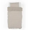 Garnero Arredamenti Copripiumini|Copripiumini-Copripiumino + federa letto singolo in cotone 155x200cm beige Nabib