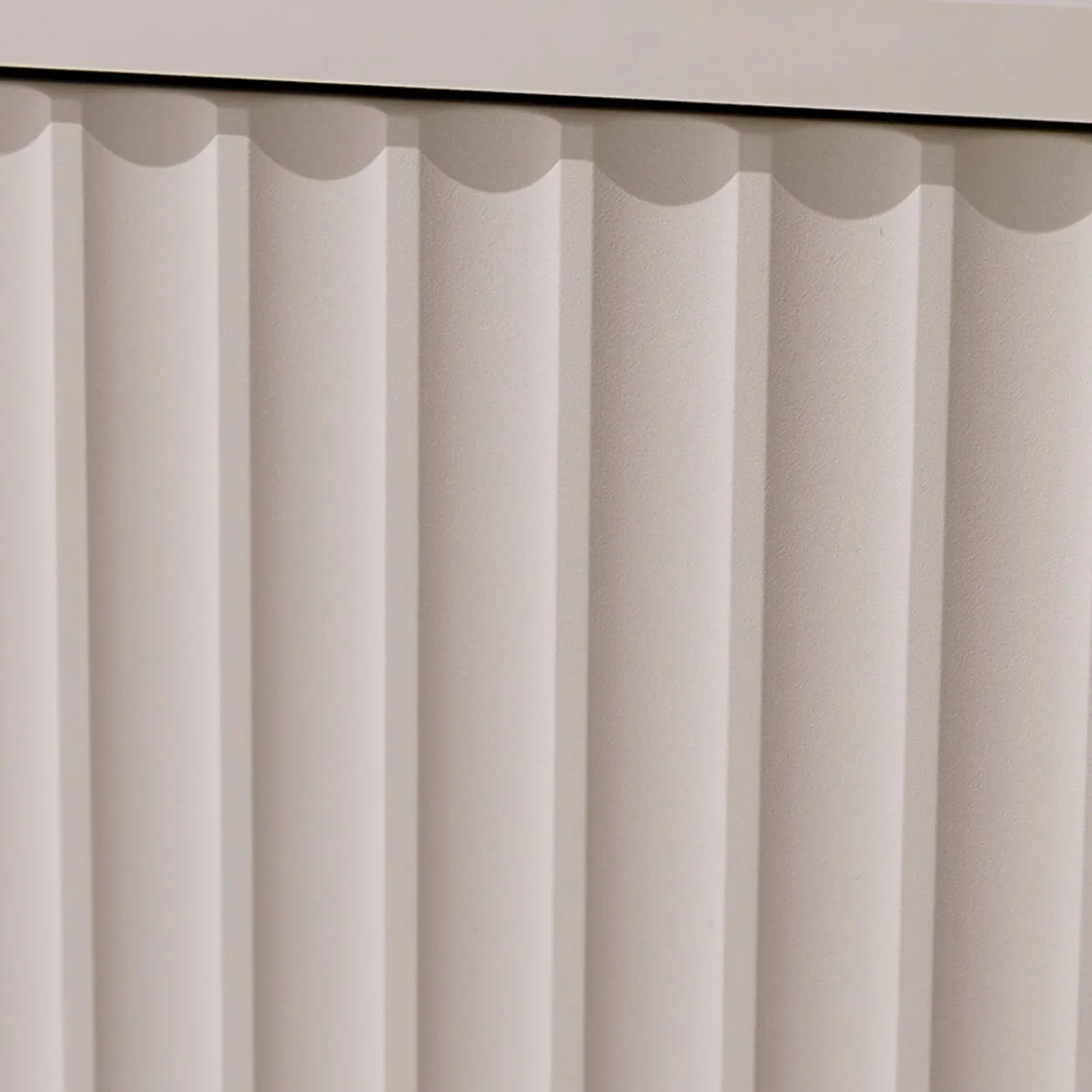 Garnero Arredamenti Credenza Alta-Credenza alta 80x140h cm 1 anta 2 cassetti cannettato moderna beige Vanessa