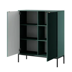 Garnero Arredamenti Credenza Alta-Credenza alta 104x125h cm 2 ante soggiorno Alisa Verde