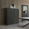Garnero Arredamenti Credenza Alta-Credenza alta 136x140h cm 4 ante ossido Blitz