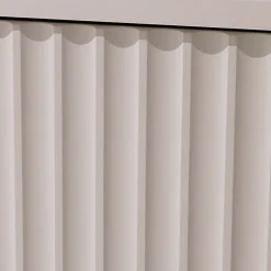 Garnero Arredamenti Credenza Alta-Credenza alta 80x190h cm 3 ante cannettato moderna beige Vanessa