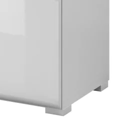 Garnero Arredamenti Credenze Moderne|Madie Moderne-Credenza 159x83h cm 3 ante 1 cassetto bianco lucido rovere Tahiti