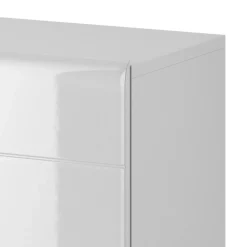 Garnero Arredamenti Credenze Moderne|Madie Moderne-Credenza 159x83h cm 3 ante 1 cassetto bianco lucido rovere Tahiti