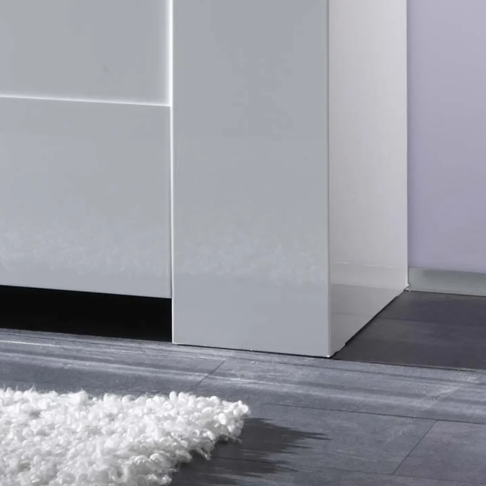 Garnero Arredamenti Credenze Moderne|Madie Moderne-Credenza 210x84h cm 4 ante moderna design bianco lucido Eos