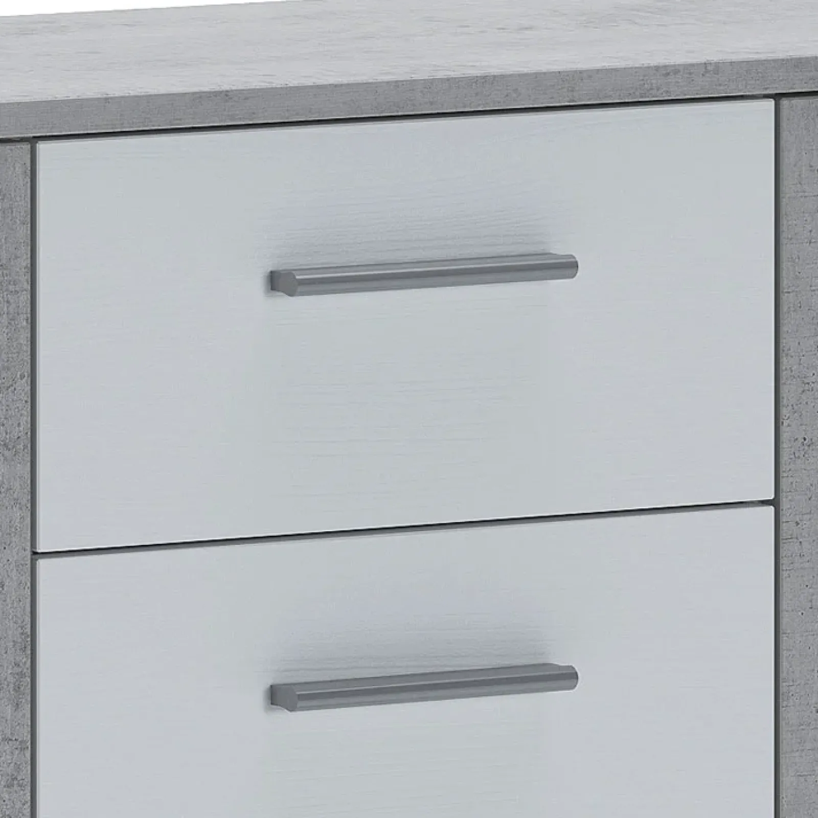 Garnero Arredamenti Credenze Moderne-Credenza 114x78h cm moderna bianco opaco cemento Durban