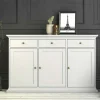Garnero Arredamenti Mobili Arte Povera|Credenze Moderne-Credenza 143x92h cm shabby bianco opaco Avignon Gihome®