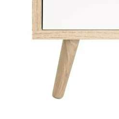 Garnero Arredamenti Credenze Moderne|Madie Moderne-Credenza 180x75h cm soggiorno rovere grigio bianco petrolio Dominic